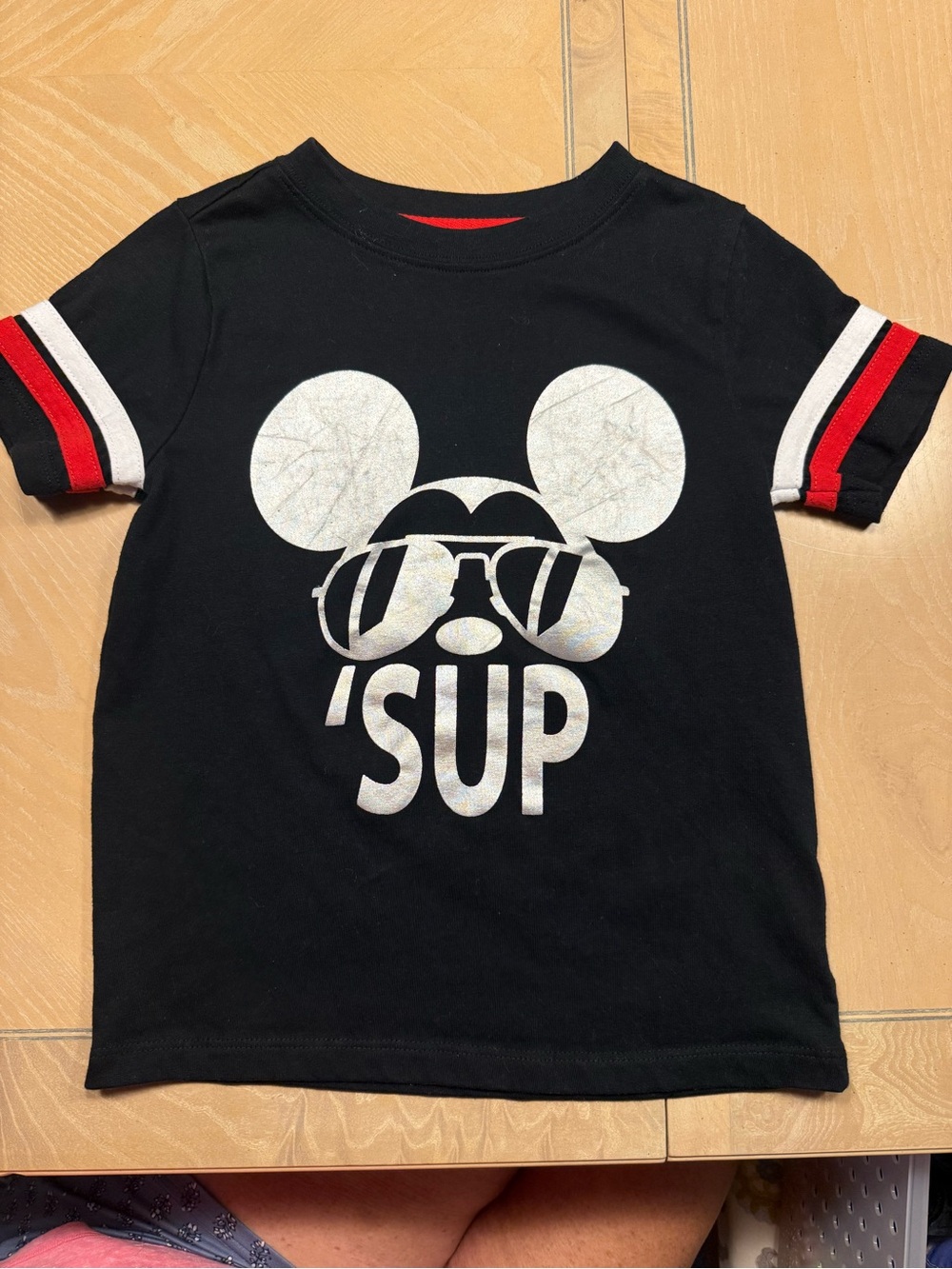 Kids Black 'Sup Graphic Tee Disney Junior